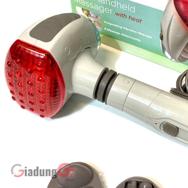 Máy massage cầm tay Homedics HHP-230 Thiết kế độc đáo với đầu massage có thể xoay được dễ dàng sử dụng ở các vị trí khó