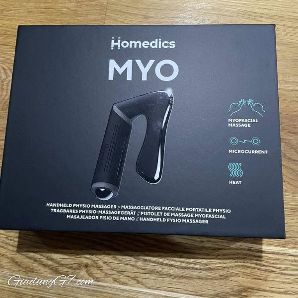Máy massage cầm tay Homedics Myo Physio Thiết kế kim loại điêu khắc cung cấp khả năng massage cân sâu