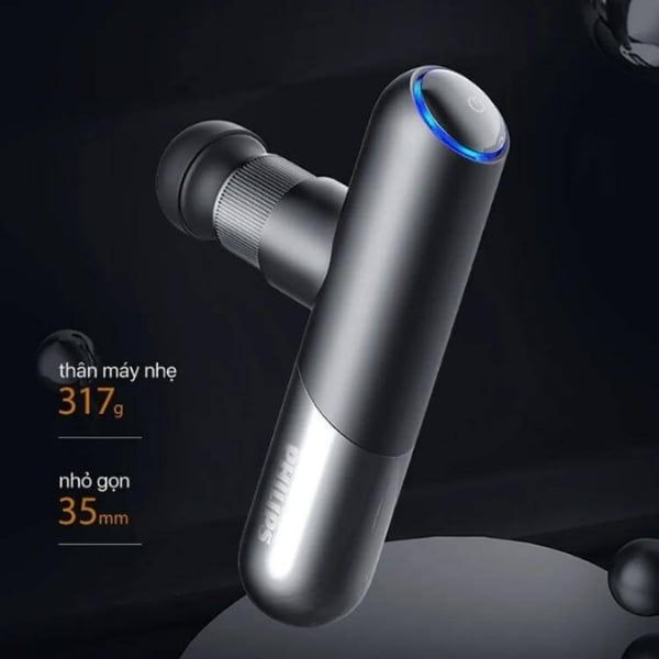 Máy massage cầm tay Philips PPM7501 mạnh mẽ với động cơ không chổi than DC và hệ thống siêu năng lượng hoàn toàn bằng kim loại SuperDynamic.