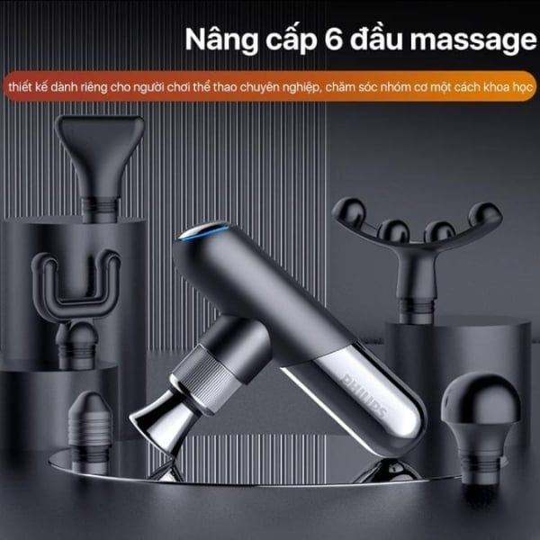 Máy massage cầm tay Philips PPM7501 Tăng công suất đầu ra và cường độ massage