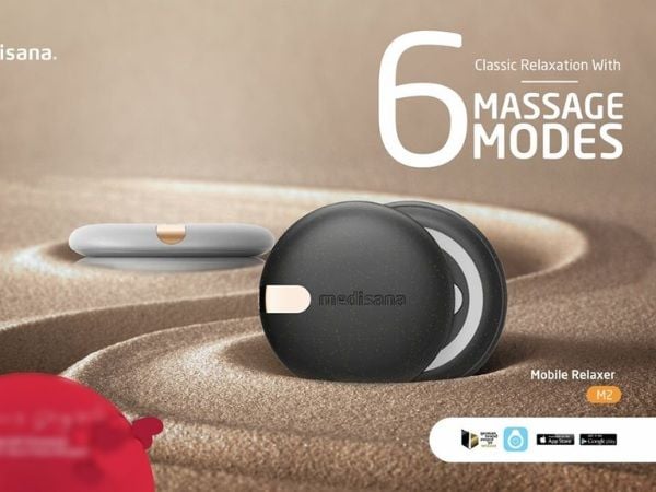 Máy massage xung điện Medisana M2 là máy massage cầm tay với thiết kế tiện dụng