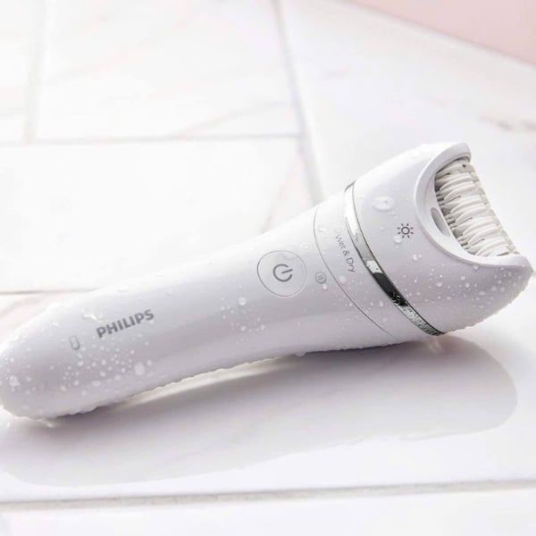 Máy nhổ lông Philips Series 8000 BRE715/00 - Máy nhổ lông khô và ướt không dây cho chân và cơ thể