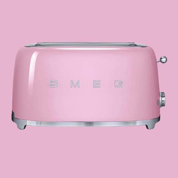 Máy nướng bánh mì Smeg TSF02PKEU màu hồng kết hợp giữa tiện lợi, đa chức năng và tính thẩm mỹ