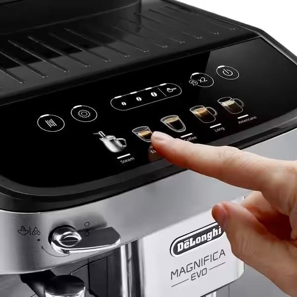 Máy pha cà phê Delonghi ECAM 292.33.SB Magnifica Evo Bảng điều khiển trực quan với biểu tượng màu