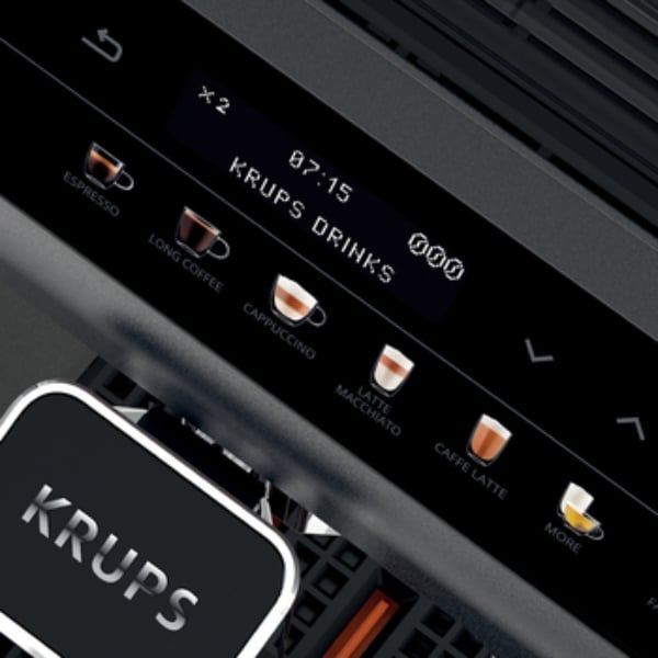 Máy pha cà phê Krups EA895N - Made in France Menu 12 loại đồ uống với 3 cài đặt độ mạnh của cà phê