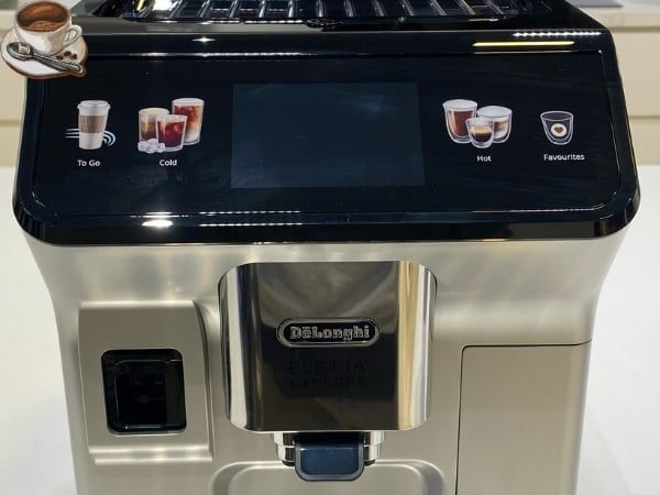 Máy pha cà phê Delonghi ECAM 450.55.S Eletta Explore với Màn hình cảm ứng TFT 3,5 inch với 4 biểu tượng màu