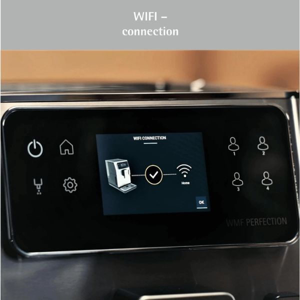 Máy pha cà phê WMF Perfection 660 màu bạc CP813D10 Vận hành trực quan nhờ màn hình cảm ứng màu dễ sử dụng