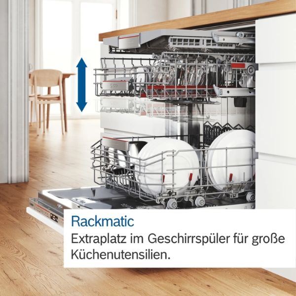 Máy rửa bát độc lập Bosch SMS8YCI01E serie 8 Sử dụng tối ưu không gian và tính linh hoạt tối đa