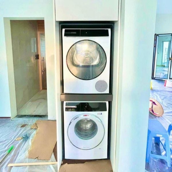 Máy giặt Bosch 10 kg WGB256A40 Serie 8 hoàn hảo để sử dụng cùng với máy sấy bơm nhiệt Bosch
