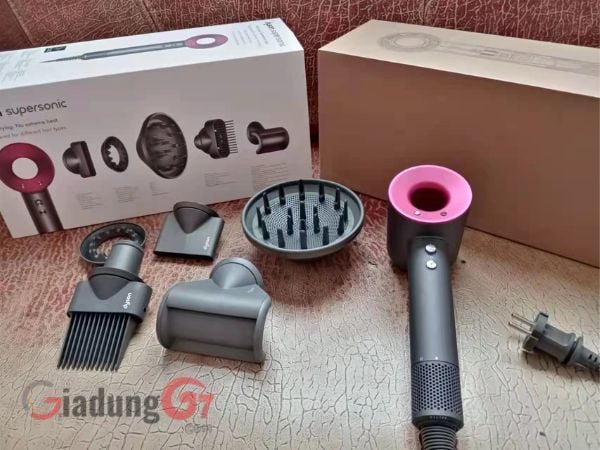 Trọn bộ sản phẩm Máy sấy tóc Dyson Supersonic HD07