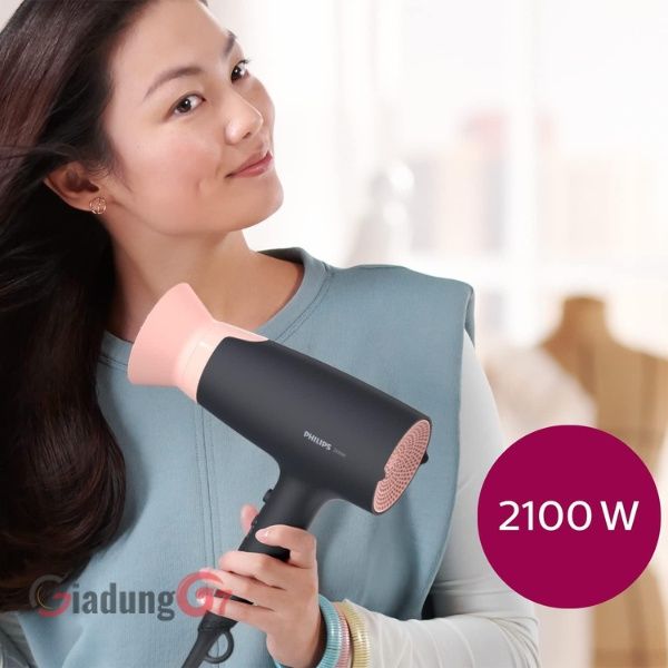 Máy sấy tóc Philips BHD350 còn có khả năng làm giảm nhiệt độ xuống 15°C