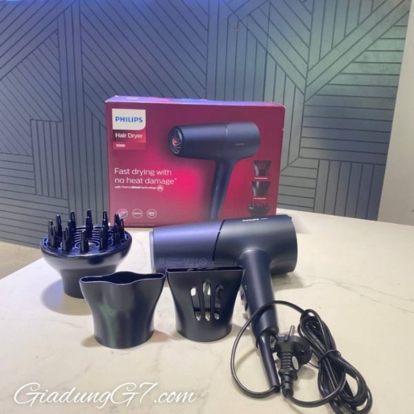 Máy sấy tóc Philips Series 5000 BHD510/20 Phụ kiện tạo kiểu tóc đa dạng