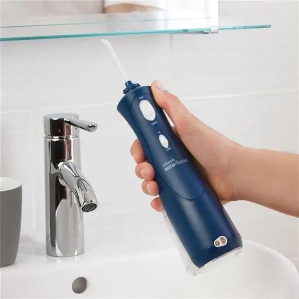 Máy tăm nước Waterpik WP-463 / WP463 màu xanh Loại bỏ mảng bám hiệu quả