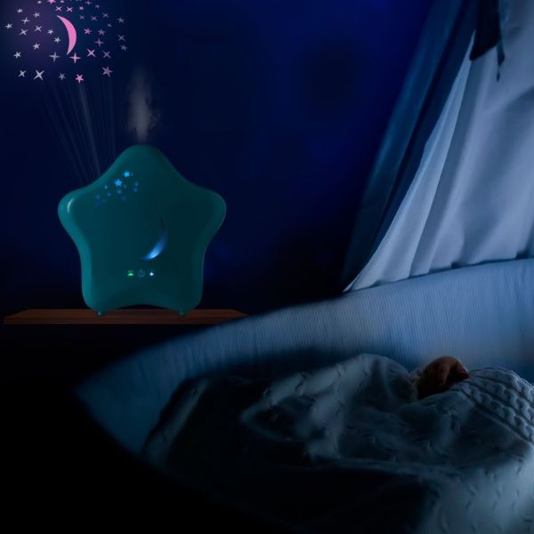 Máy tạo độ ẩm Lanaform Moony với chiếu sáng giúp bé tận hưởng sự ấm áp và mơ mộng