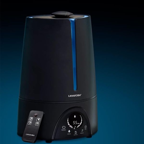 Humidificateur D'air Brume Froide Lanaform Vapolux - LCD, Détection Humidité, Ions Négatifs