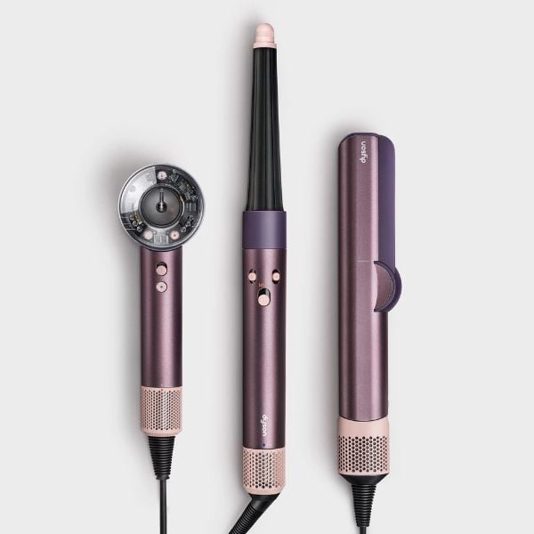 Máy tạo kiểu tóc Dyson Airwrap iD HS08 Jasper Plum Được tạo ra bởi một nhóm chuyên gia nội bộ, động cơ kỹ thuật số Dyson V9