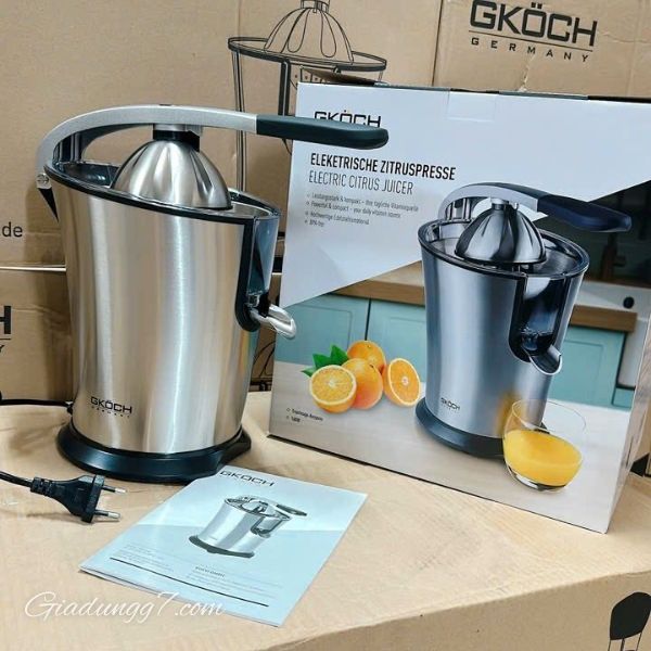 Máy vắt cam Gkoch có Tay cầm mềm với khởi động tự động thực tế