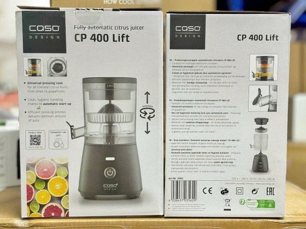 Máy vắt cam tự động Caso CP 400 LIFT Trang bị nhiều tính năng tiện lợi