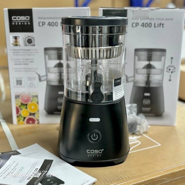 Máy vắt cam tự động Caso CP 400 LIFT Máy ép cam chanh điện nhỏ gọn và mạnh mẽ