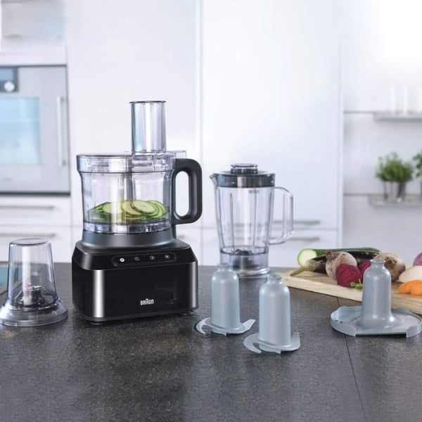 Máy xay thực phẩm Braun Pureease FP 3132 Bk Thiết Kế Nhỏ Gọn