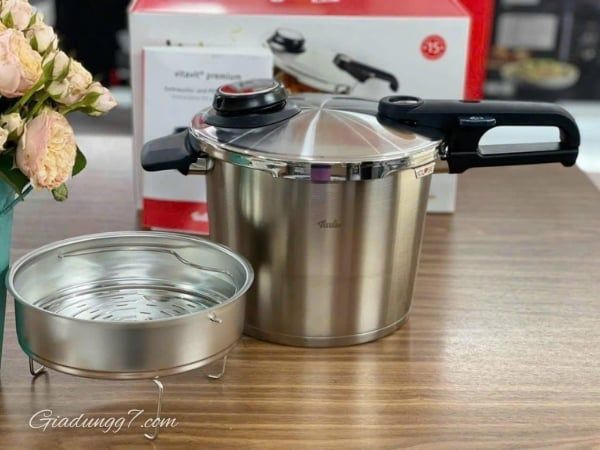 Nồi áp suất Fissler Vitavit Premium 6L 22cm - Nồi áp suất bằng thép không gỉ, 4 mức nấu