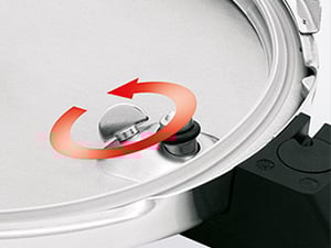 Vòng vặn có thể tháo rời Tay cầm và núm vặn có thể tháo rời, giúp việc vệ sinh nắp dễ dàng hơn.