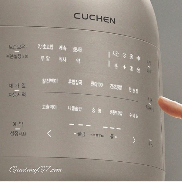 Nồi cơm điện cao tần Cuchen CRT UPDS1070SB 1.8L áp suất kép ruột inox Có chế độ nấu sous vide để nấu trong thời gian dài ở nhiệt độ từ 60 đến 70 độ.