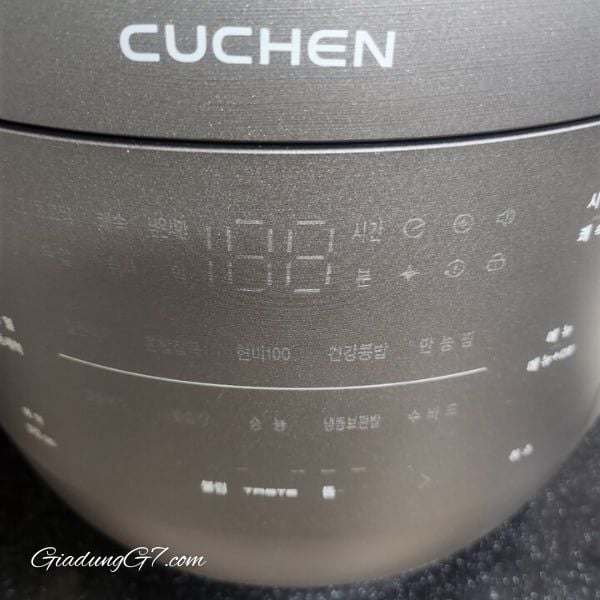 Nồi cơm điện cao tần Cuchen CRT UPDS1070B 1.8L áp suất kép ruột inox