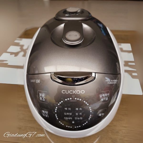 Nồi cơm điện cao tần Cuckoo CRP HQB0310FS 3 người Nhỏ nhưng sang trọng khả năng mạnh mẽ