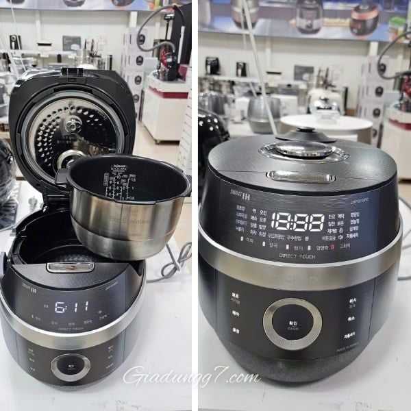 Nồi cơm điện cao tần Cuckoo CRP JHP1010FC 1.8L ruột chống dính Được làm từ chất liệu thép không gỉ chống trầy xước, đảm bảo vệ sinh tốt hơn và sạch sẽ lâu dài.