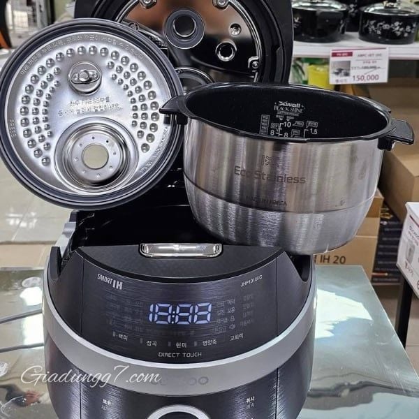 Hình ảnh&nbsp;Nồi cơm điện cao tần Cuckoo CRP JHP1010FC&nbsp;1.8L ruột chống dính