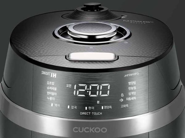 Nồi cơm điện cao tần Cuckoo CRP JHP0610FG 1.08L Bảng điều khiển cảm ứng