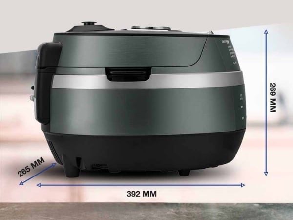 Nồi cơm điện cao tần Cuckoo CRP JHP0610FG 1.08L Kích thước (WxLxD): 392x269x265mm
