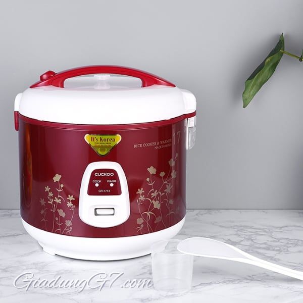 Nồi cơm điện Cuckoo CR1713 3.0L Nấu cơm nhanh hơn và giữ ấm tốt hơn với công nghệ gia nhiệt 3D