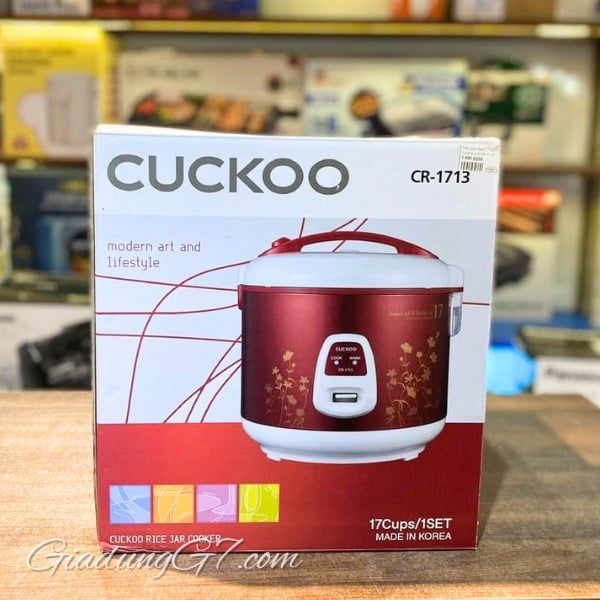 Nồi cơm điện Cuckoo CR1713 3.0L Quản Lý Chế Độ Nấu Và Giữ Ấm Dễ Dàng