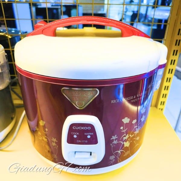 Nồi cơm điện Cuckoo CR1713 3.0L Dễ Dàng Vệ Sinh Sau Mỗi Lần Sử Dụng