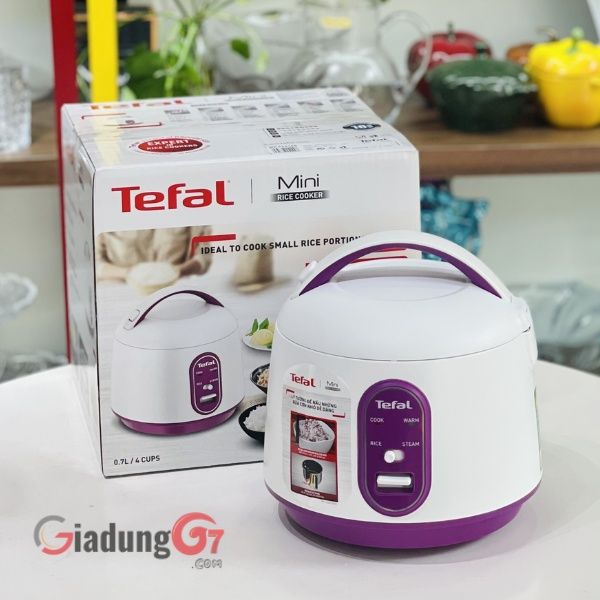 Nồi cơm điện mini Tefal RK224168 0.7L 300W Là lựa chọn lý tưởng để nấu cơm với khẩu phần ít người ăn một cách dễ dàng