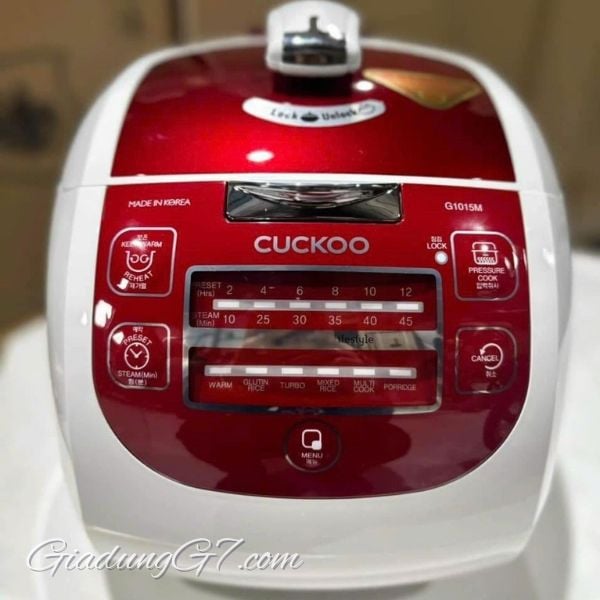 Nồi cơm điện tử áp suất Cuckoo CRP G1015M 1.8 lít là sự lựa chọn tuyệt vời cho các gia đình từ 4 đến 6 người.