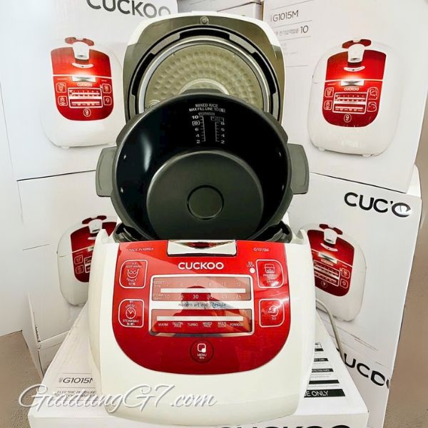 Nồi cơm điện tử áp suất Cuckoo CRP G1015M 1.8 lít Dung tích 1.8 lít phù hợp cho gia đình 4 - 6 thành viên