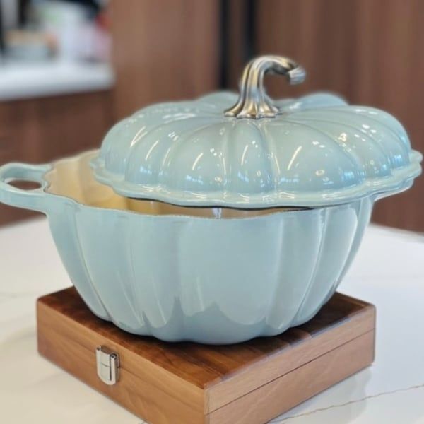 Nồi gang Le Creuset 24cm 3.7L bí ngô xanh Chức năng 