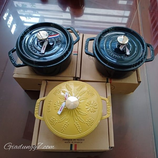 Nồi gang Staub Margaret Campagne 16cm 1.1L Thiết Kế Lý Tưởng Cho Các Món Ăn Khuấy Và Nấu Liên Tục