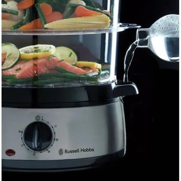 Nồi hấp 3 tầng Russell Hobbs 9L 19270-56 với Bộ hẹn giờ 60 phút