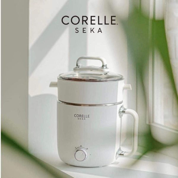 Nồi lẩu điện đa năng Corelle Seka 1.8L giúp bạn nấu những đồ ăn đơn giản, nhẹ nhàng nhanh chóng