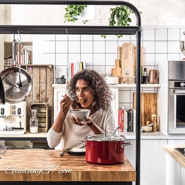 Nồi tráng men lõi thép KitchenAid Lớp men nhiều lớp được làm từ vật liệu tự nhiên