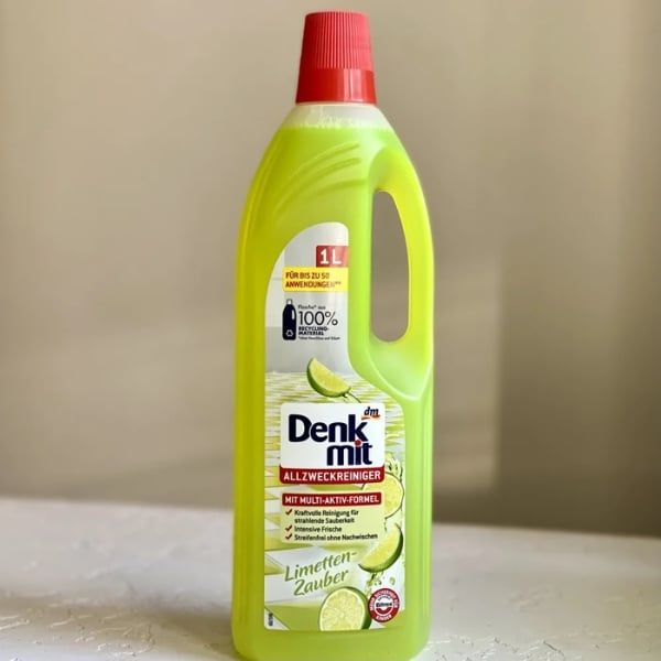 Nước lau sàn gạch Denkmit 1 lít Hương chanh - Loại sàn phù hợp: Sàn gạch men, gạch đá, sàn nhà tắm, bề mặt cứng