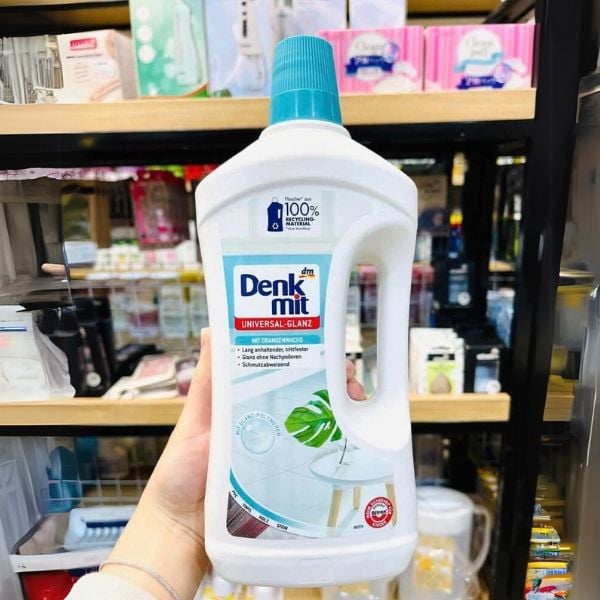 Nước lau sàn gạch Denkmit 1 lít Bodenreiniger Universal-Glanz - Chai 1,0l – Lau sạch mọi bề mặt bám bụi bẩn