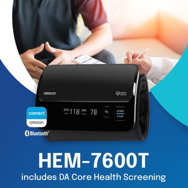 Máy đo huyết áp bắp tay Omron HEM-7600T mới, dễ sử dụng