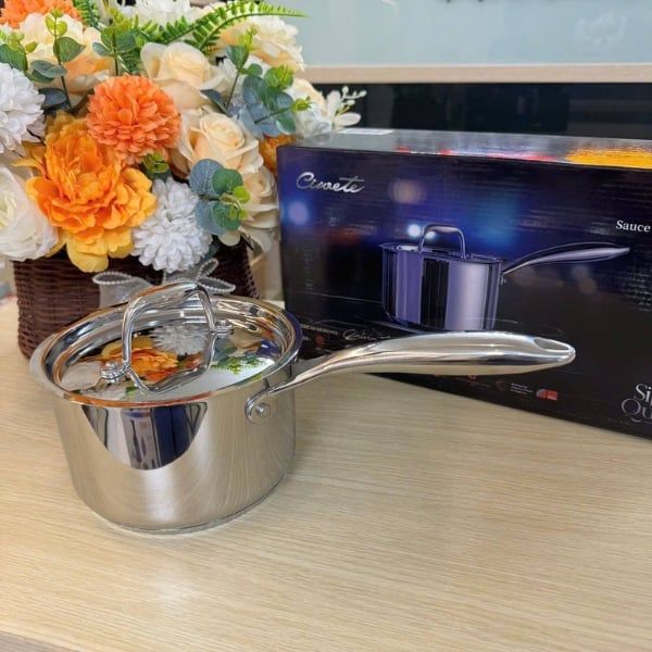 Quánh inox Ciwete Dùng để khuấy bột, nấu cháo, súp, canh, siêu nhanh