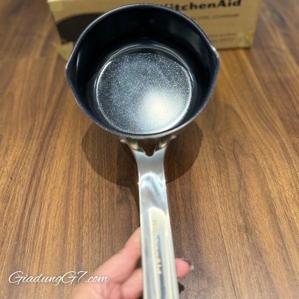Quánh chống dính KitchenAid 16cm 1.5L cảm ứng, an toàn với lò nướng, an toàn với máy rửa chén