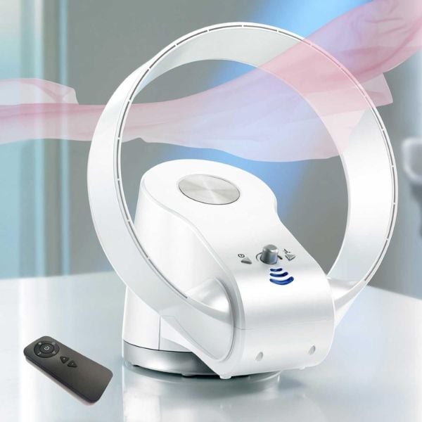 Quạt không cánh U Ultty CR305B với 3 Tốc Độ, Có Bộ Điều Khiển Từ Xa, Không Cánh, Xoay 90°